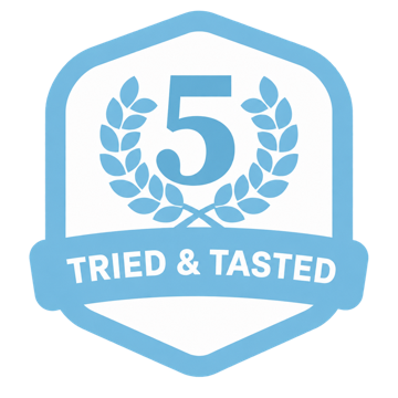 Rank 5 tried and tested badge